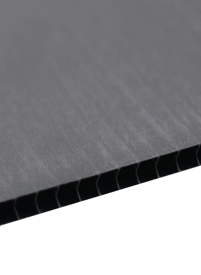 TAODAN 5pcs Corrugated Plastic Sheets Black Waterproof Sign Blank Board 20cmx30cmx0.3mm - Image 4